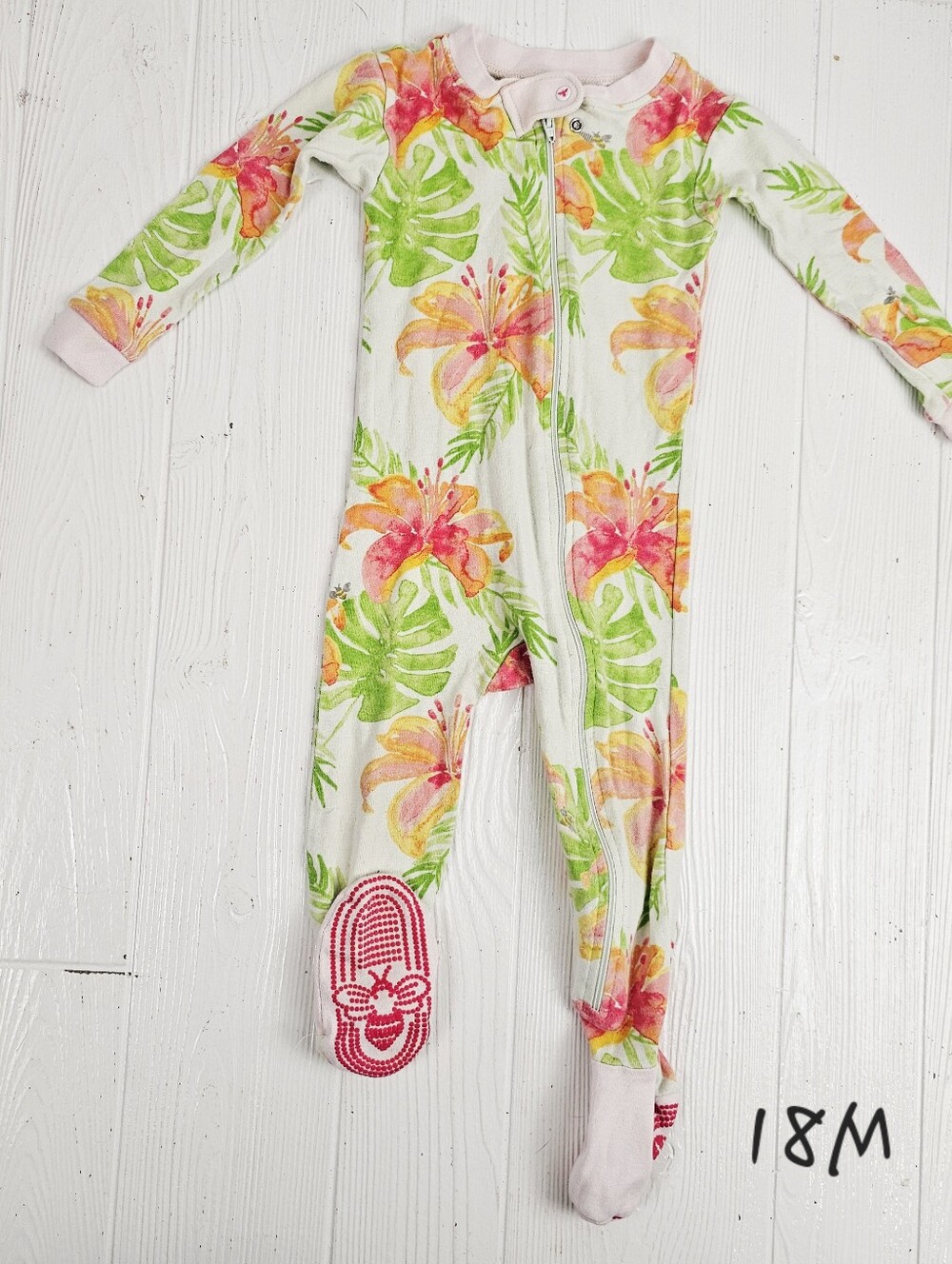 Burts Bees Baby Tripical Footed Sleeper
